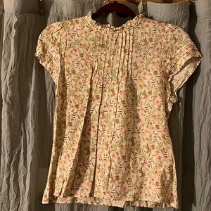 Women’s, cotton, xtra small, floral, summer, blouse, new without tags